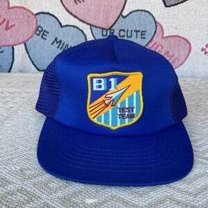 B1B B-1 Test‎ Team Patch Hat Baseball Ball Cap Blue Snapback